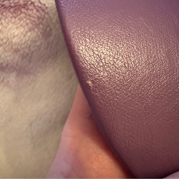 Faux leather purple cabby hat - Picture 4 of 5